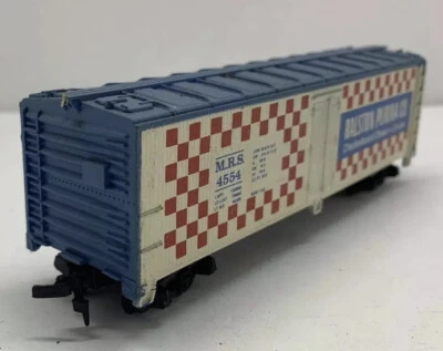 HO Tyco Billboard Reefer Box Car Train Ralston Purina Co. MRS #4554. - Image 1 of 4