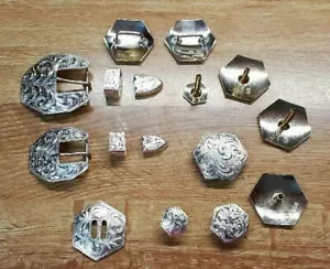 Juego de hebillas HEXAGON superposición de ley o 3 piezas - 11 opciones para elegir CADA UNA - Imagen 1 de 13