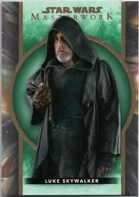Star Wars Masterwork 2022, Luke Skywalker (27) Parallel Green Card #76/99 - Image 1 of 2