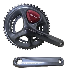 Juego de bielas Shimano Pioneer Ultegra medidor de potencia 170 mm 50t 34t FC-6800 11 velocidades - Imagen 1 de 11