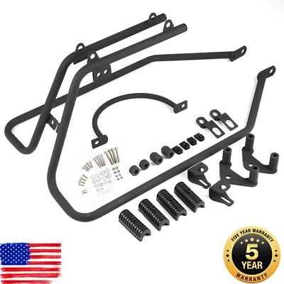Saddlebag Conversion Brackets Mount Set For 2004-2014 Harley Sportster 883 1200 Foto 1 de 4