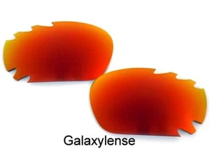 Galaxy Replacement Lenses for Oakley Racing Jacket Fire Red Polarized 100%UVA&VB - Picture 1 of 8