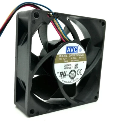  80mm fan AVC DATB0825B2S 8025 DC 12V 0.84A PWM speed winds cooling fan - Image 1 of 4