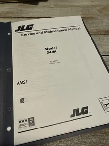 JLG 34HA Arbeitsbühne Service Wartungshandbuch Buch Werkstatt Katalog Reparatur OEM KOPIE - Bild 1 von 11