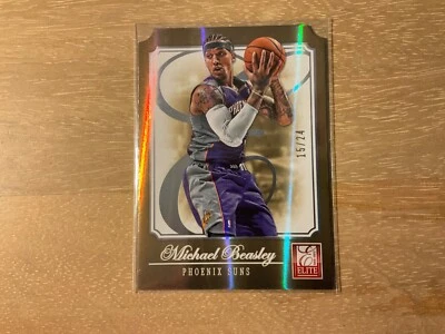 2012-13 Panini Elite Status Michael Beasley Gold Die-Cut 15/24 SP Phoenix Suns - Image 1 of 2