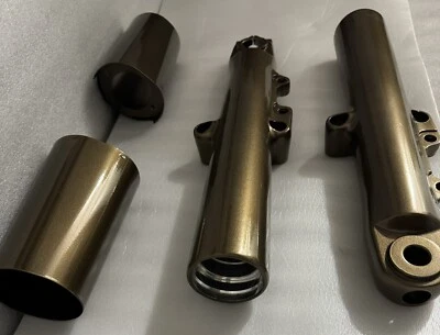 Harley 2014-23 Bronce Horquilla Patas Touring Street Glide OEM Deslizadores EXTRACTOS Foto 1 de 4