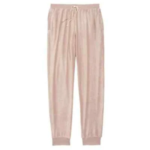 Zella Girl Kids' Elastic Waist Mid Rise Velour Joggers Pink Sphinx L (10/12) NWT - Picture 1 of 6