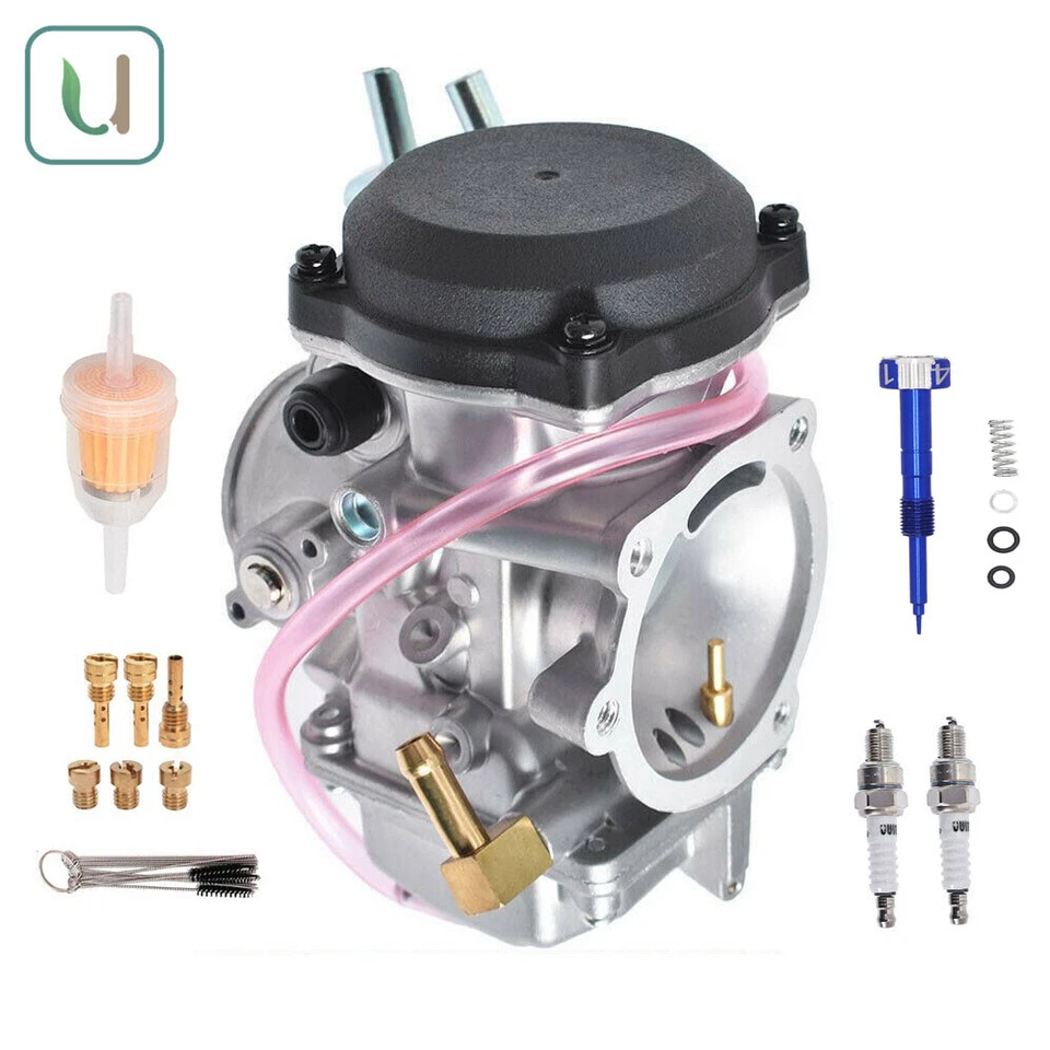 CV 40MM 27492-96 Carburetor & Adjust Screw For Softail 1988-2005 2006 2007-2017 Foto 1 de 4