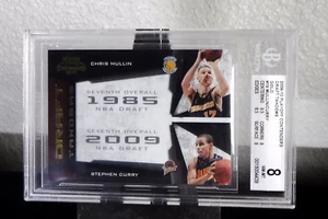 09 Playoff Contenders Draft Tandems Chris Mullin Stephen Curry Gold 87/100 BGS - Bild 1 von 5