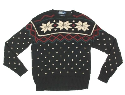 Suéter De Colección Años 90 Polo Ralph Lauren Tejido a Mano Isla Justa Lino Algodón Para Hombres talla L 194 Foto 1 de 4