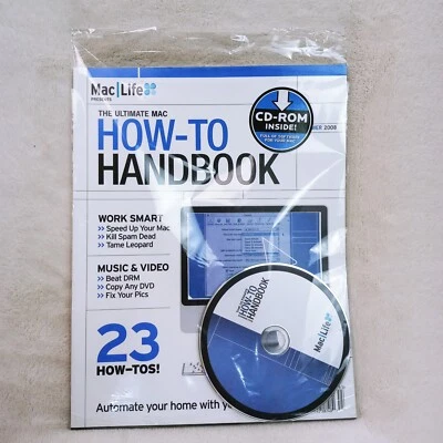 MacLife Magazine Summer 2008 The Utlimate Mac How-To Handbook w/ CD (NEW SEALED) - Image 1 of 4