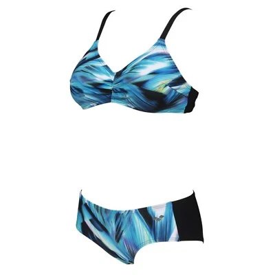 arena Bikini Damen Flavia chlorbeständig schnelltrocknend UV Schutz 50+ Blau - Bild 1 von 3