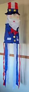 New Vintage Uncle Sam July 4th Wind Sock Streamer Spinner Outdoor Decoration 60" - Picture 1 of 4