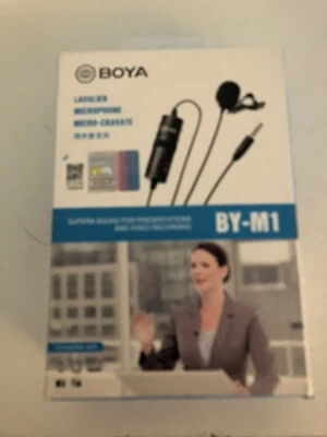 BOYA BY-M1 Lavalier microphone mobile phone camera computer external microphone - Image 1 of 3