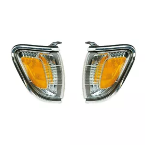 Juego de pares de luces marcadoras laterales de esquina para Toyota Tacoma 01-04 (cromo) izquierda y derecha - Imagen 1 de 1