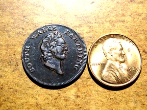 1793 GETTONE CONDER FARTHING GALLES MERIDIONALE #12 D11 - Foto 1 di 2