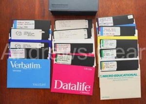 Floppy Disks 5.25" 1.2MB x13 Verbatim with Case - Picture 1 of 8