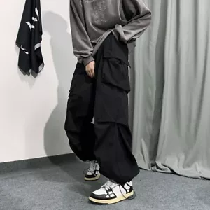 Pantaloni della tuta uomo casual multitasca uomo pantaloni streetwear pantaloni tattici da pista - Foto 1 di 14