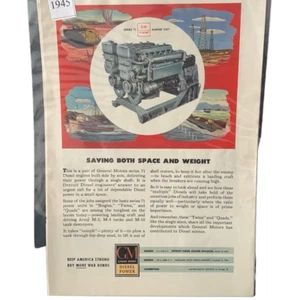 Vintage 1945 General Motors Diesel Power Werbung - Bild 1 von 4