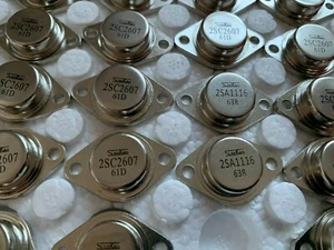 1 PAIR 2SC2607+2SA1116 Original Sanken New Silicon Transist   - Picture 1 of 1