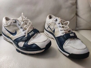 crossfit shoes Nike Air Trainer Sz 12.5 cross trainer 1 Flywire Mens white blue - Picture 1 of 11