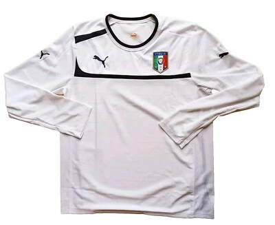 Puma Italien Training Top Sweatshirt Italia Fußball weiß Sz. L - Bild 1 von 4