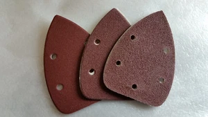 95mm x 135mm Palm Sander Sheets - Sanding Pads - Hook & Loop back - Mixed Pack - Picture 1 of 4