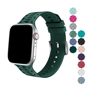 Silicone Narrow Band/Apple Watch Series 9, 8, 7, 6, 5, 4, 3, 2, 1, SE  42mm-45mm - Picture 1 of 17