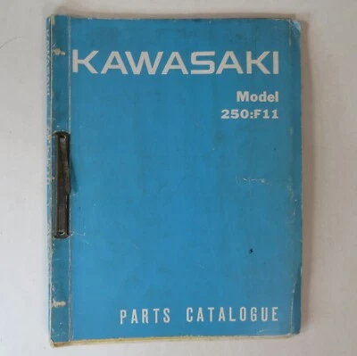 Kawasaki 250:F11 Factory Motorcycle Parts Catalog Catalogue 1973 - Image 1 of 3