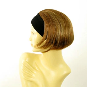 Perruque avec bandeau châtain cuivré méché blond clair ref AMANDA en 6bt27b - Imagen 1 de 7