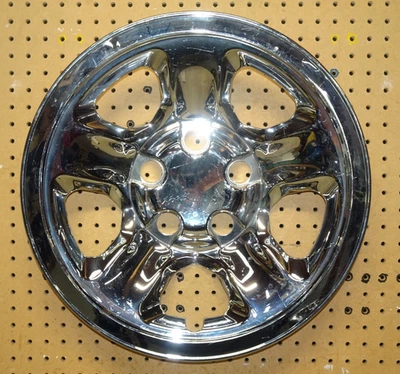 17" CHROME WHEEL SKIN (1) DODGE RAM 1500 #738PC17 FOR 2003 & UP 5 SPOKE STEEL - Image 1 of 4