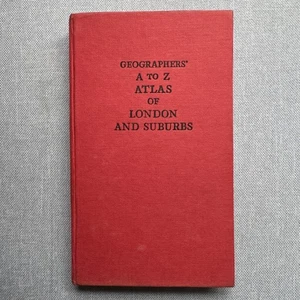 Vintage Geographer's A to Z Atlas of London and Suburbs with House Numbers - Imagen 1 de 7