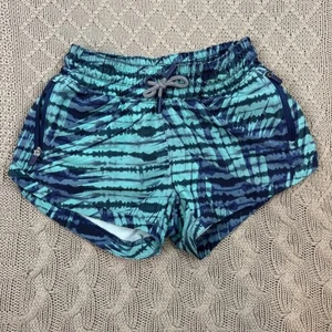 Athleta Girl Blue Tie-Dye Shorts ~ XS 6 - Picture 1 of 10