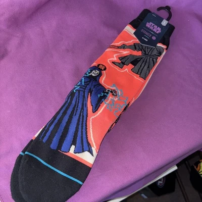 Stance Star Wars Crew Socks Sith Adult L 9-12 Unisex NEW With Tags - Image 1 of 4