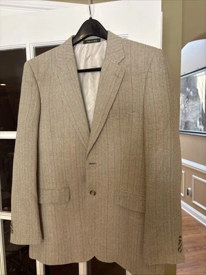 Chaqueta Blazer Harris Tweed de Lana Vintage Norm Thompson para Hombres 38R Foto 1 de 2