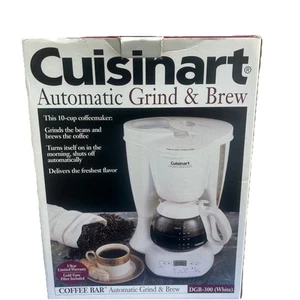 Cuisinart DGB-300 White Programmable Automatic Grind & Brew 10-Cup Coffeemaker - Picture 1 of 6
