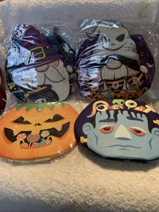 SET OF 4 Halloween Trick or Treat Bags Tote Holiday Party Favors - Picture 1 of 5