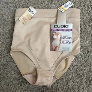 Amor extra feste Kontrolle hohe Taille Bauchdeckenstraffung Slip in Beige - Größe Medium Neu mit Etikett - Bild 1 von 5
