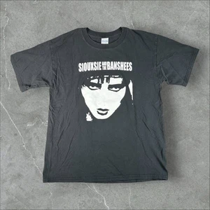 Camisa De Colección Siouxsie And The Banshees Para Hombres Grande Negra Años 90 Y2K Rara Cara Grande - Imagen 1 de 7