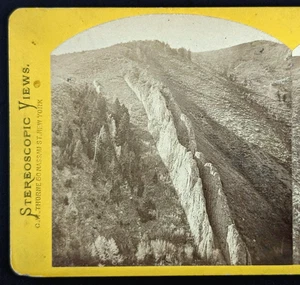 Foto Stereoview A J Russell Union Pacific Vedute Weber Canyon serie n. 396 - Foto 1 di 5