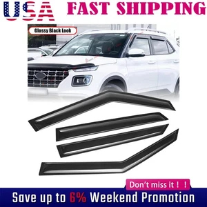 For 2020-2024 Hyundai Venue Window Visors Vent Shade Sun Rain Guards Deflectors - Bild 1 von 18