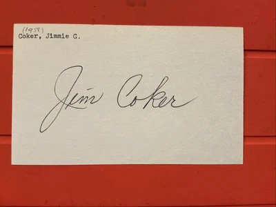 Jim Coker🔥🔥MLB Debut: 1958 Philadelphia Phillies 🔥🔥Autograph🔥🔥 - Image 1 of 2