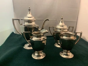 Rare Wm A Rogers Sheffield Reproduction #840 Silver Plate Teapot/creamer/sugar + - Picture 1 of 24