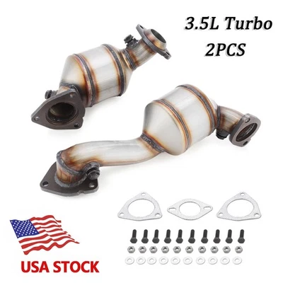 2xCatalytic Converter For Ford Explorer Turbo/ Lincoln MKT 2010 - 2019 3.5L EPA - Image 1 of 4