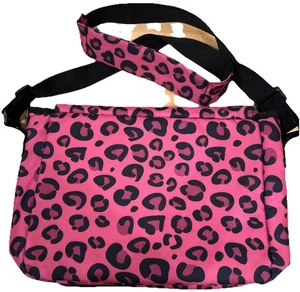 Umhängetasche Wildkin rosa Gepard Leopard Tiermotiv Computer Schule - Bild 1 von 10