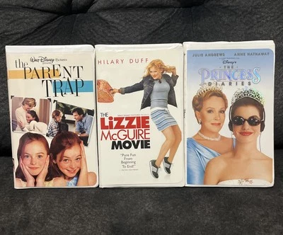 Disney VHS Lot - Lizzie McGuire, Princess Diaries, & Parent Trap - FREE SHIPPING Foto 1 de 4