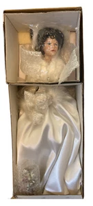 Vtg Porcelain Doll Winter Romance Bride by Sandra Bilotto New - Picture 1 of 4