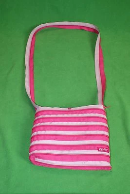 Cartera Bandolera Zip It Rosa Claro y Rosa Oscuro con Cremallera Foto 1 de 3