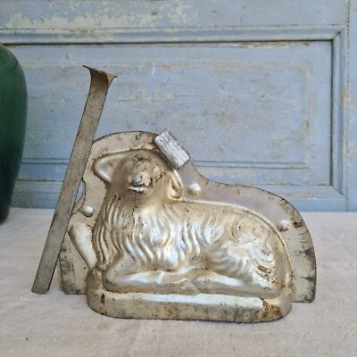 B4062 Antike Osterlamm Backform aus Blech | OSTERN | Lamm | 14,5cm hoch - Bild 1 von 4