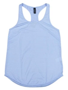 Camiseta sin mangas atlética de entrenamiento tejido de malla de algodón XS NUEVA CON ETIQUETAS aciano lila - Imagen 1 de 1